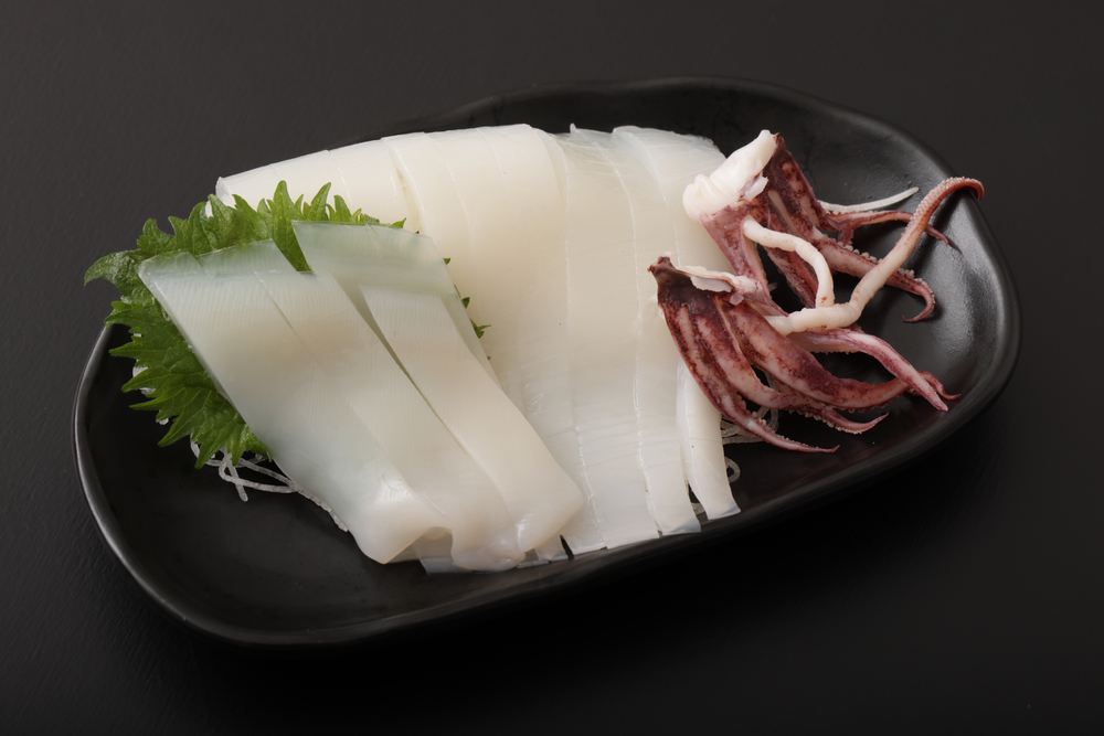 Mực thái lát sashimi